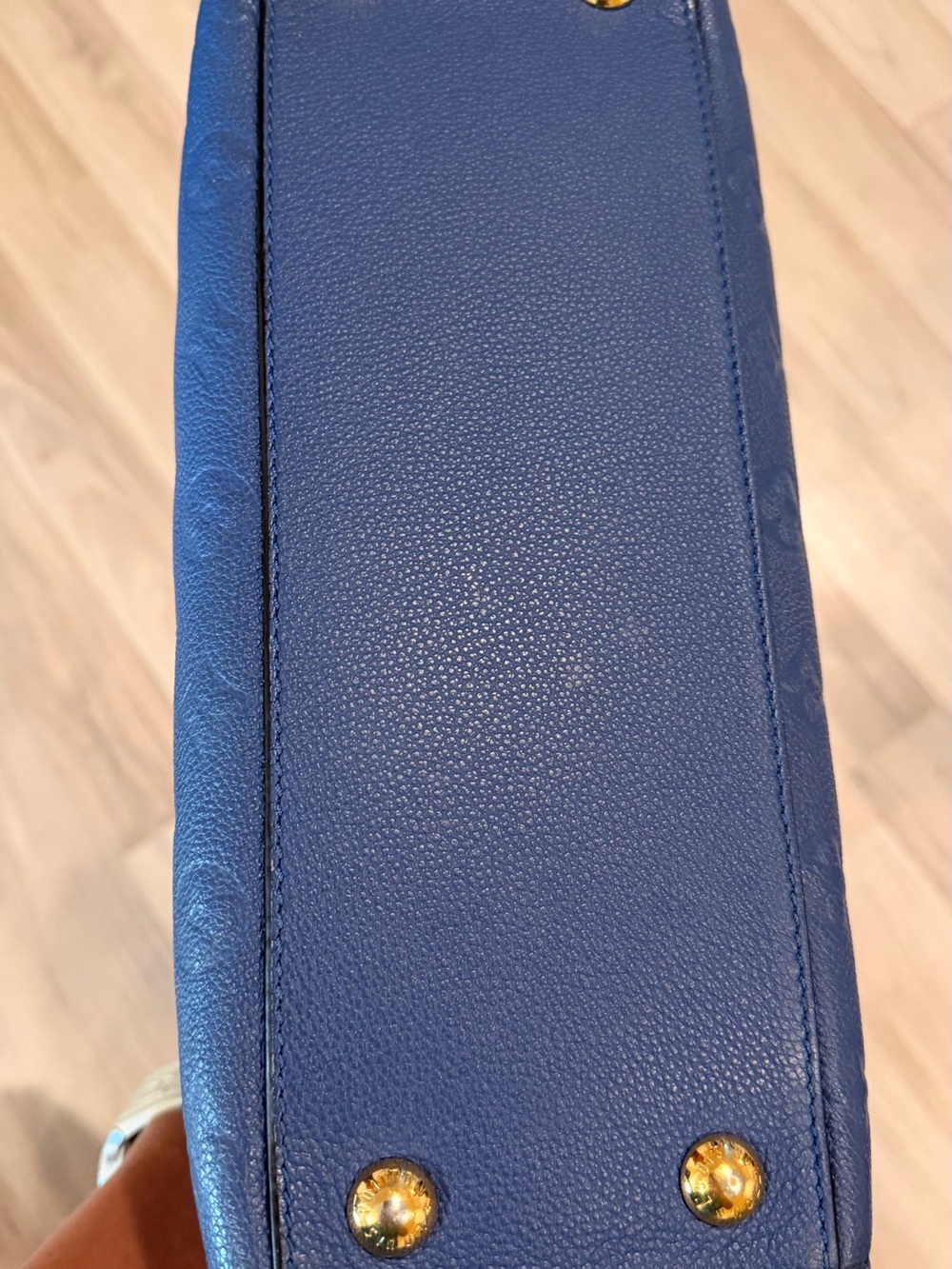Louis Vuitton Pont Neuf Handbag Monogram Empreinte Leather MM satche Blue - Picture 3 of 13